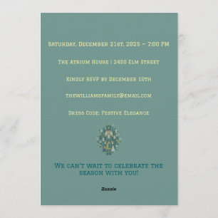 Invitación Scandinavian Christmas Nutcracker