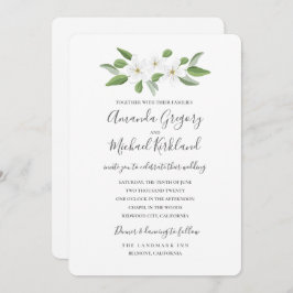 Invitación Scarborough Sage Monograma Suite Boda