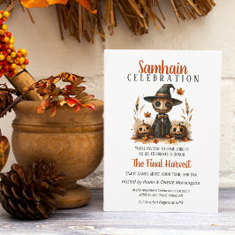 Invitación Scarecrow Samhain Harvin Party Halloween