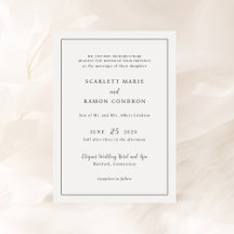 Scarlett Border Elegant Wedding