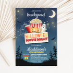 Invitación Scary Backyard Halloween Movie Night Birday<br><div class="desc">Celebra un cumpleaños delicioso con nuestras invitaciones temáticas de Halloween! Perfecto para hacer su cumpleaños extra mágico y memorable. Descarga,  imprime y deja que el fiesta empiece! 🎈 🎂 👻 15SE C</div>