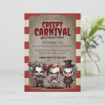 Scary Clowys Fiesta del Carnaval de Halloween