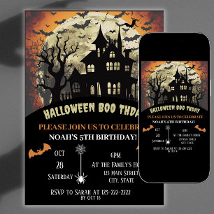 Invitación Scary Halloween Birday Party