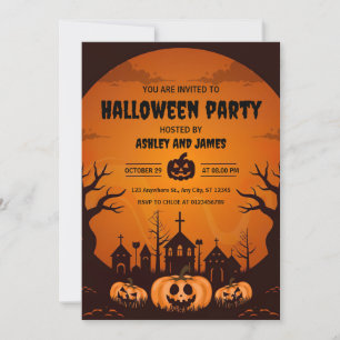 Invitación Scary Halloween Party