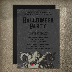 Invitación Scary Monster Halloween Party