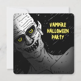 Invitación Scary Vampire Halloween Party Invitation