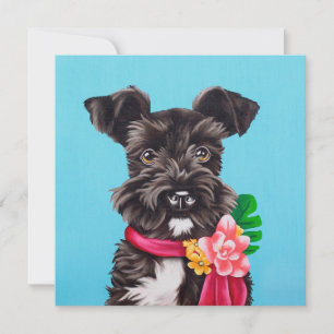 Invitación Schnauzer exótico