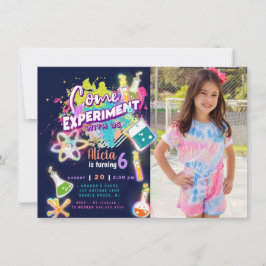 Invitación Science Experiment Invitation with photo