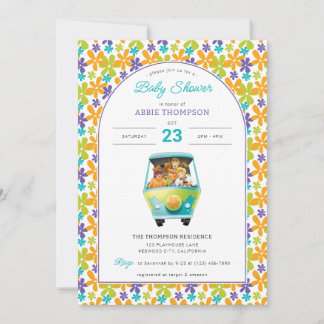 Invitación Scooby-Doo y la máquina de misterio Baby Shower