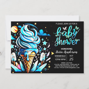 Invitación Scoop Ice Cream Boy Baby Shower