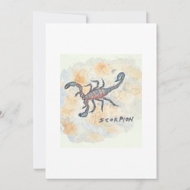 Invitación Scorpion Greeting Card (Anverso)