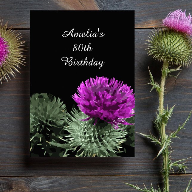 Invitación Scottish Thistle Birthdays (Subido por el creador)