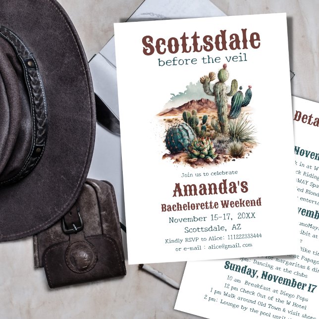 Invitación Scottsdale antes del fin de semana de la bachiller (Subido por el creador)