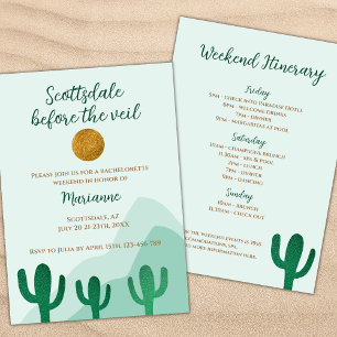 Invitación Scottsdale Antes Del Veil Cactus Bachelorette
