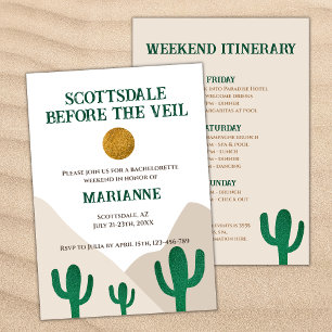Invitación Scottsdale Antes Del Veil Cactus Bachelorette