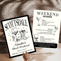 Scottsdale Bachelorette Cóctel Social Itinerario