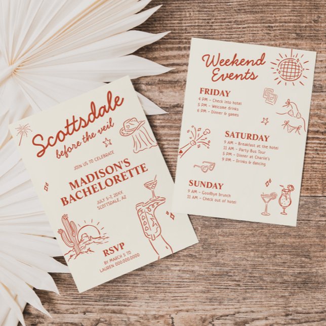 Invitación Scottsdale Before The Veil Despedida de Soltera (Subido por el creador)