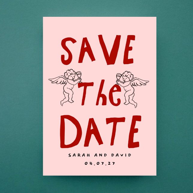 Invitación Scribble Funny Doodle Save the date Invitation (Subido por el creador)