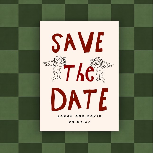 Invitación Scribble Funny Doodle Save the date Invitation (Subido por el creador)