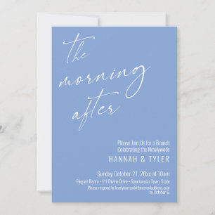 Invitación Script Moderno El Brunch de la Mañana Después Viol