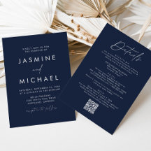 Script Moderno Marina Todo en Uno Código QR Boda
