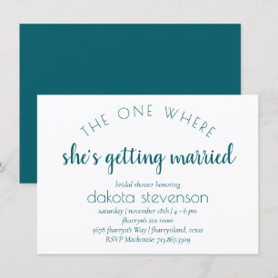 Invitación Script sencillo La Que Se Casa