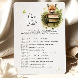 Invitación ¿Se acabó o se acabó el juego de Baby Shower de Fo