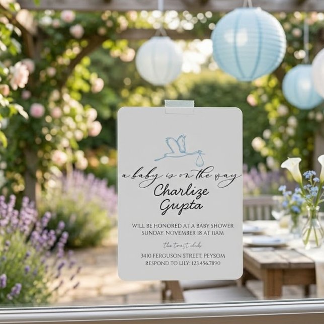 Invitación Se acerca un bebé Fiesta de Baby Shower (Subido por el creador)
