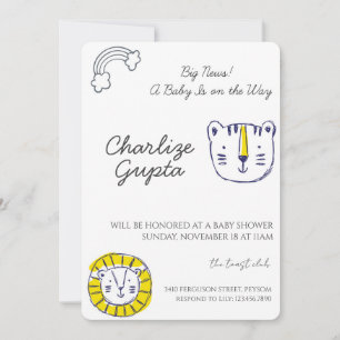 Invitación Se acerca un bebé Fiesta de Baby Shower
