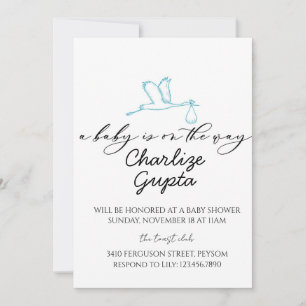 Invitación Se acerca un bebé Regalo de bebé