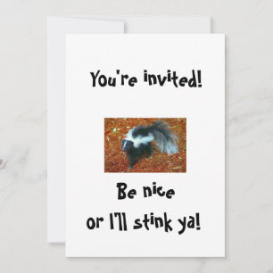 Invitación ¡Sé amable o te apesto!-invitación