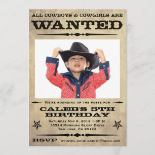Invitación Se busca Fiesta de niños Posters