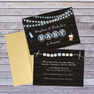 Invitación Se Celebra al Bebe Niño en la Fiesta de Bebé de la