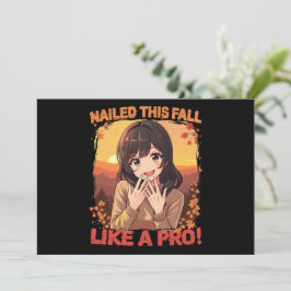 Invitación ¡Se clavó este otoño como un profesional!