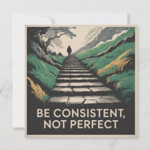 Invitación Sé constante, no perfecto