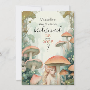 Invitación Sé el bosque encantado de mi dama de honor.