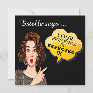 Invitación Se espera su presencia