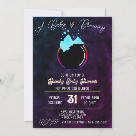 Invitación Se está preparando un bebé azul