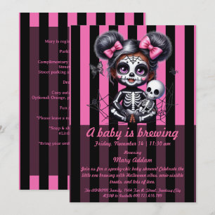 Invitación Se está preparando un bebé Baby Shower de Hallow
