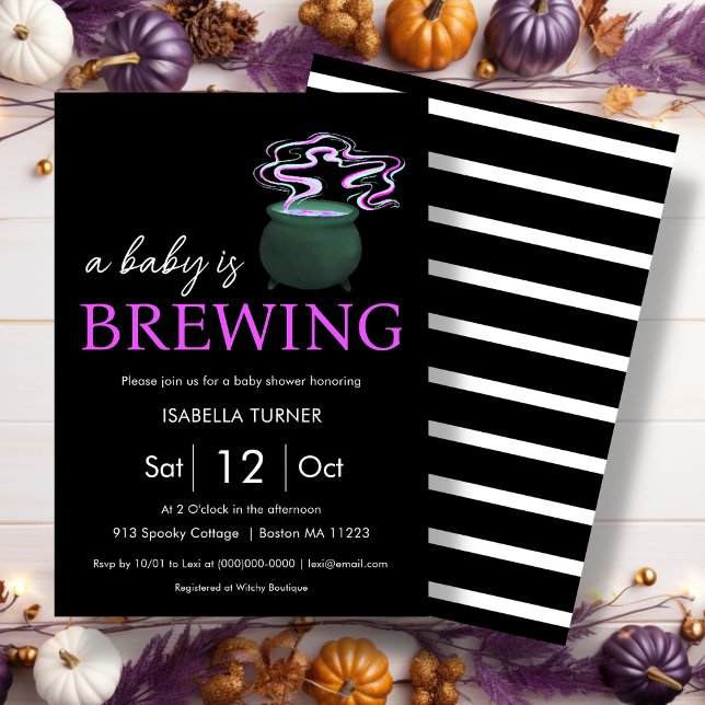 Invitación Se está preparando un bebé | Baby Shower de Hallow (Subido por el creador)