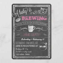 Invitación ¡Se está preparando un bebé (Chica)!