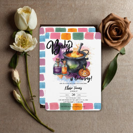 Invitación Se está preparando un bebé | Cute Halloween Baby S