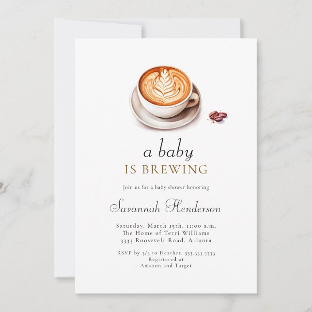 Invitación Se está preparando un bebé Fiesta de Baby Shower  (Anverso)