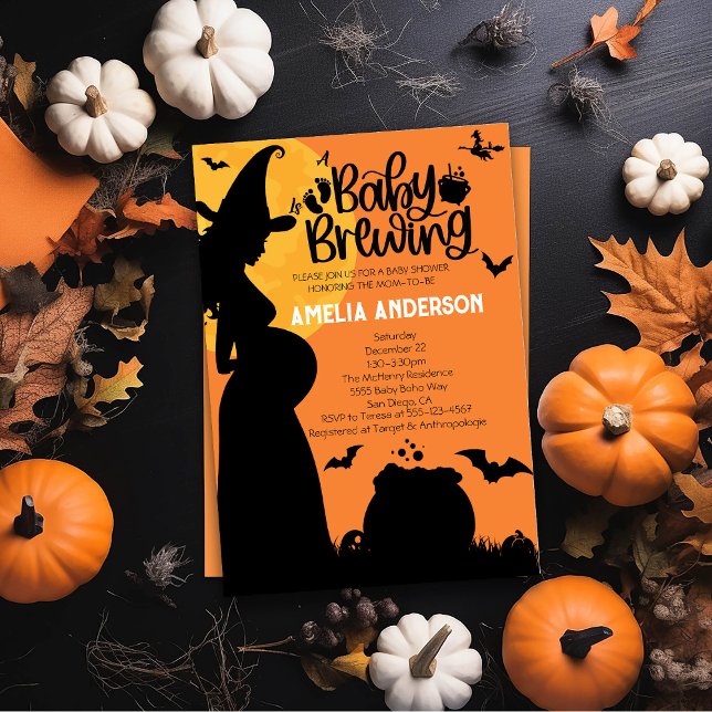 Invitación Se está preparando un bebé | Halloween Witch Baby  (Subido por el creador)