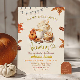 Invitación Se está preparando una calabaza de otoño para la d