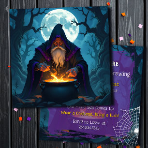 Invitación Se está preparando una fiesta de Halloween   Bloqu