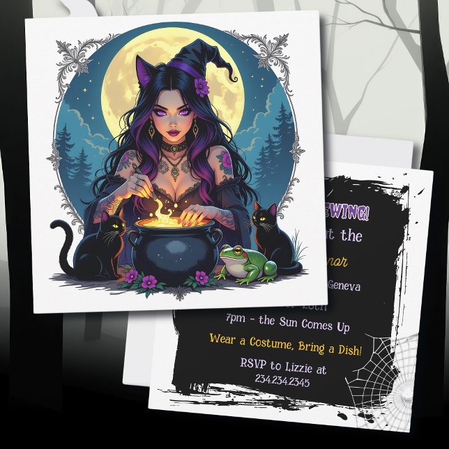 Invitación ¡Se está preparando una fiesta de Halloween! Temát (Subido por el creador)