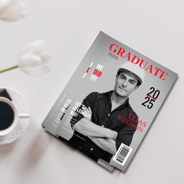 Invitación se graduó en fotografía de la revista de ingenierí (Subido por el creador)