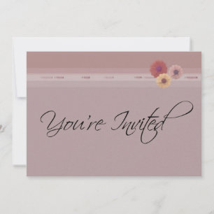Invitación Se invita a eventos de personalizable-floral rosa