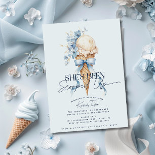 Invitación Se le ha escogido una ducha de novia con crema de 